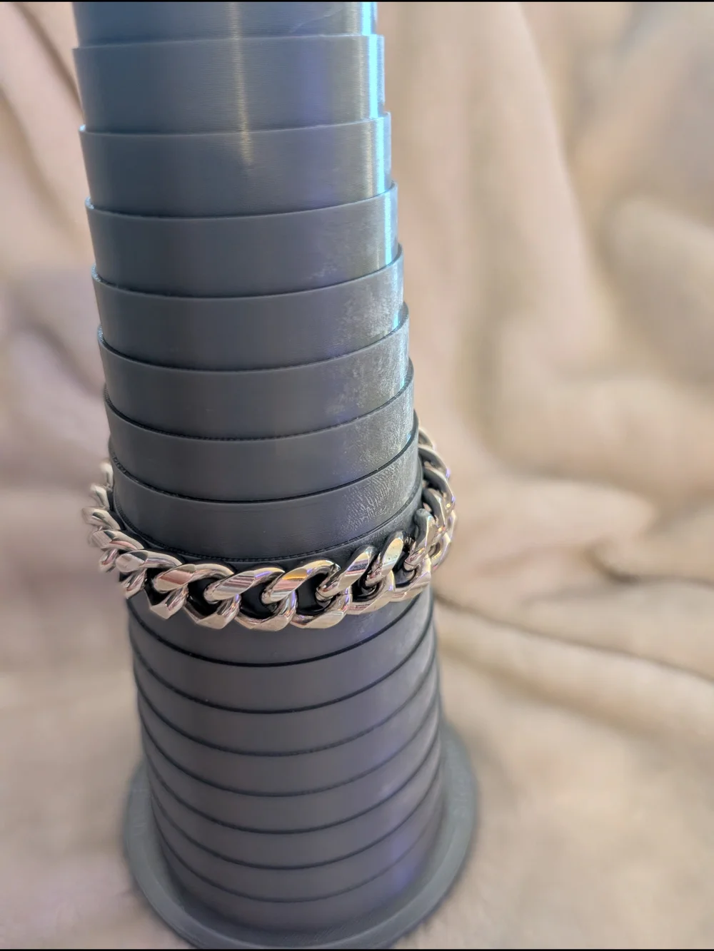 Vintage Men's Chain Link Id Bracelet Speidel 1960s